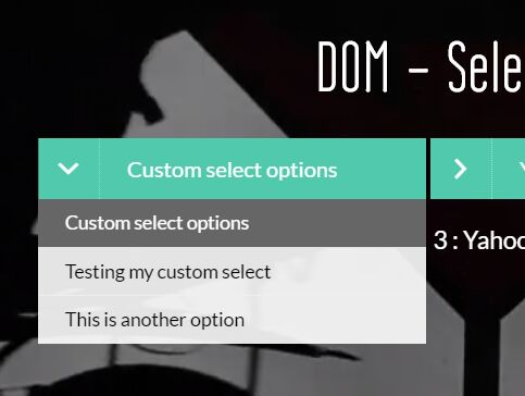 jquery select dynamically added option