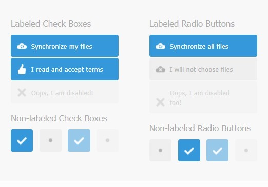 html radio button label clickable