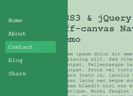 http://www.jqueryscript.net/menu/CSS3-jQuery-Based-Off-canvas-Navigation-with-Fullscreen-Overlay.html