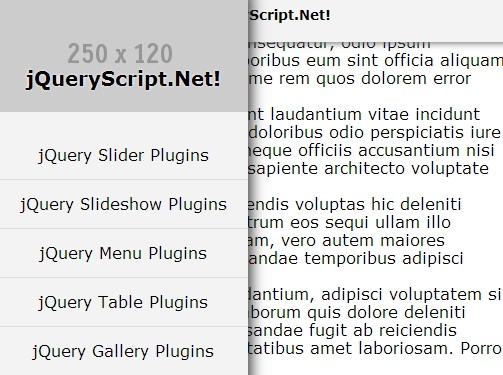 http://www.jqueryscript.net/menu/Responsive-Side-Sliding-Menu-with-jQuery-SlidingMenuJs.html