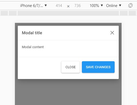 Bootstrap 4 Modal Optimized For Mobile - bootstrap-modal-ios.js