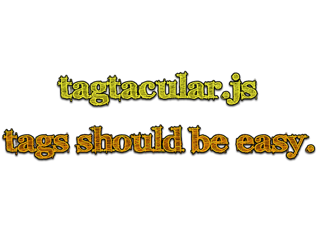 tagtacular.js: tags should be easy.