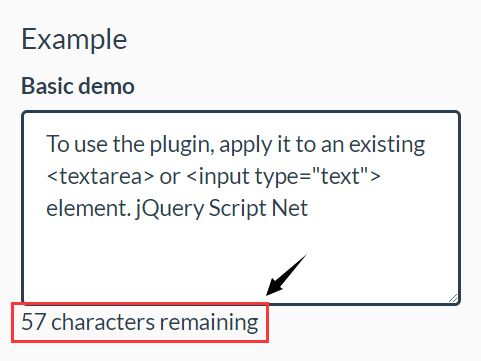 Character Count In Textarea