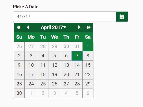 Accessible Data Picker Plugin For Bootstrap - ab-datepicker