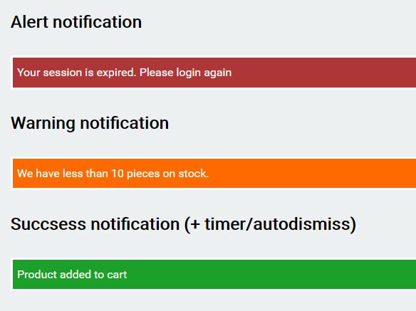 Minimal Accessible Notification Bar Plugin For jQuery - aria-notifications