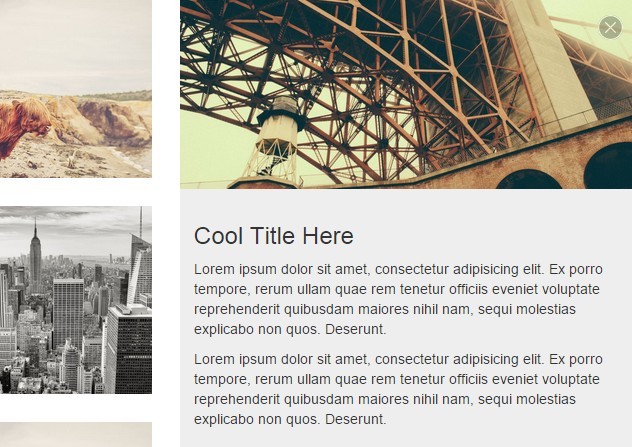 Accessible Off-canvas Grid Gallery with jQuery and CSS3