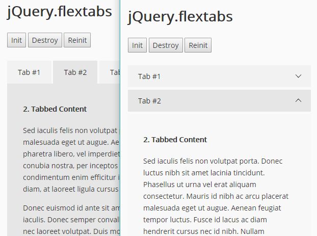 Adaptive Themeable Tabs Plugin - jQuery FlexTabs