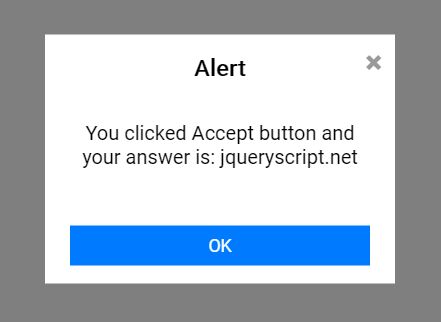 Dead Simple Alert/Confirm/Prompt Dialog Plugin For jQuery
