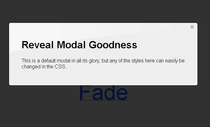 An Easy-To-Use jQuery Modals Plugin - Reveal