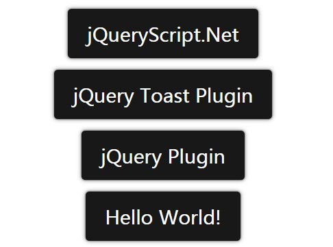 Android Toast-style jQuery Notification Plugin - dpToast