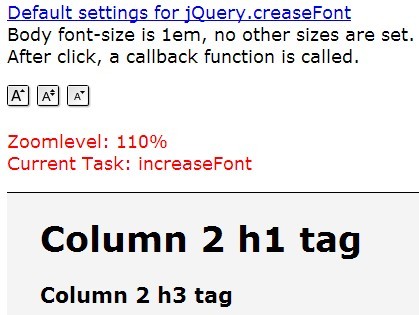 Animated & Accessible jQuery Font Size Resizing Plugin - Creasefont