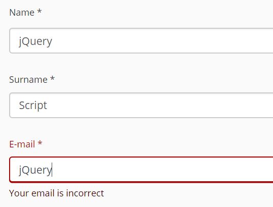 Tiny Animated Form Validation Plugin - jQuery formValid