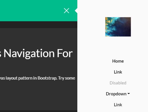 Animated Off-canvas Navigation For Bootstrap 4 | Free jQuery Plugins