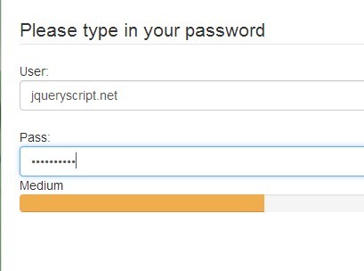 Animated Password Strength Meter with jQuery and Bootstrap