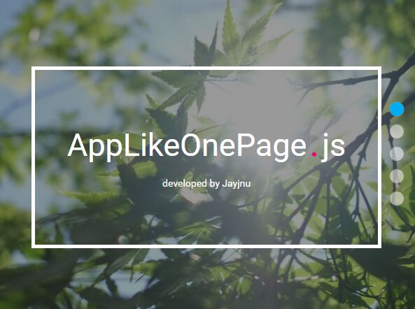 App Style One Page Scroll Plugin With jQuery - AppLikeOnePage.js