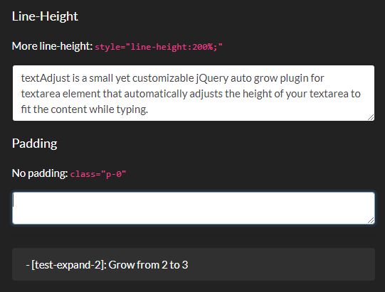 Auto Grow Textarea Vertically To Fit Content - textAdjust