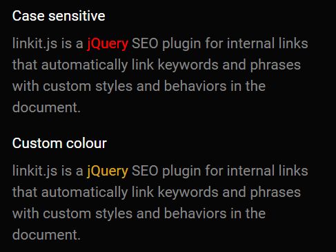 Auto Link Keywords In The Document - jQuery linkit.js