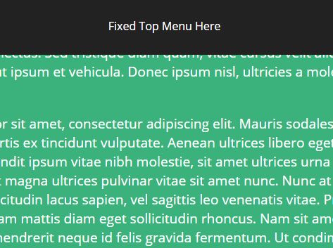 Auto-sliding Fixed Top Navigation With jQuery And CSS