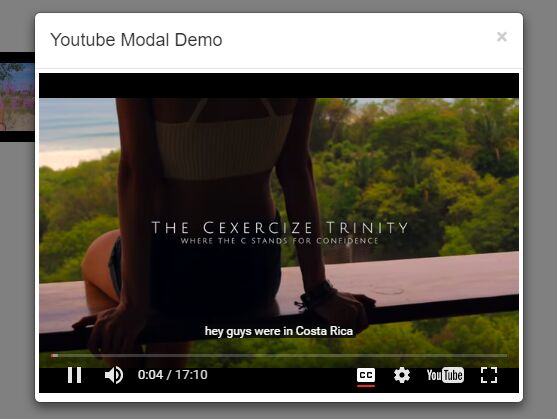Autoplay Youtube Videos In Bootstrap Modal - jQuery YoutubeModal