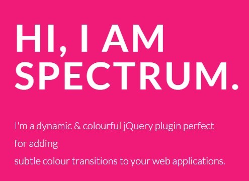 Background Color Transitions with jQuery and CSS3 - Spectrum
