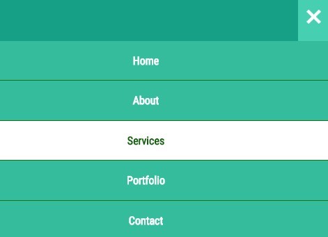 Basic Responsive Sliding Toggle Menu with jQuery