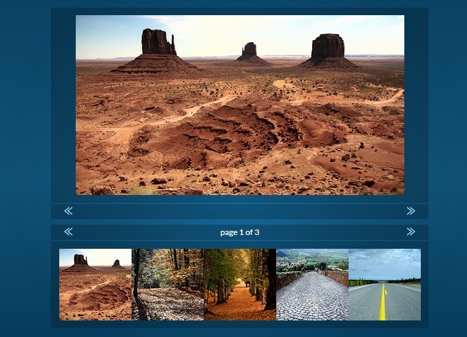 Basic jQuery Gallery with Paginated Thumbnail Navigation - ImageGallery.js