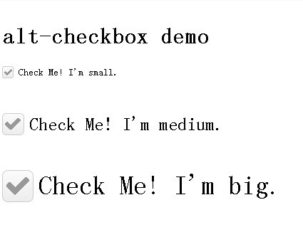 Beautiful and Scalable Checkbox Plugin with jQuery - alt-checkbox