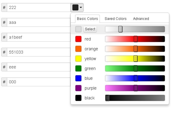 Beautiful jQuery Color Picker For Bootstrap - Pick-a-Color