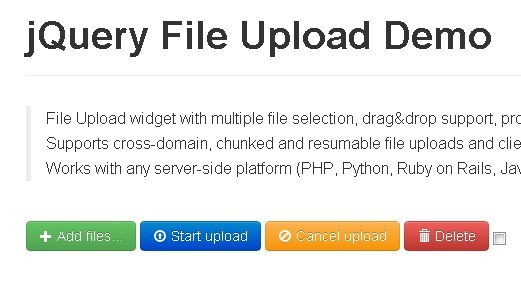Beautiful jQuery File Upload Plugin with Bootstrap