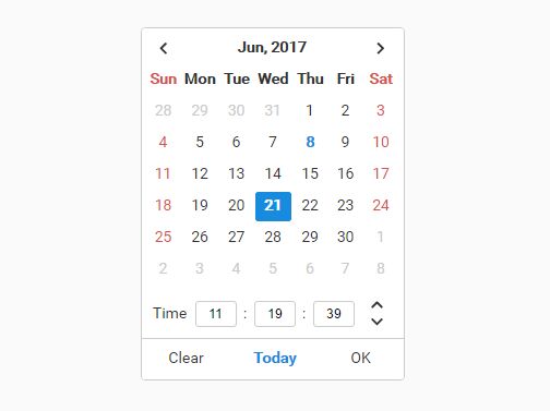 Pretty Bootstrap-style Datetime Picker Plugin - Perfect-DateTimePicker