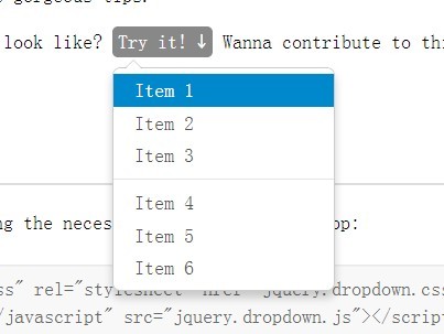 Bootstrap-style jQuery Drop Down Plugin - dropdown