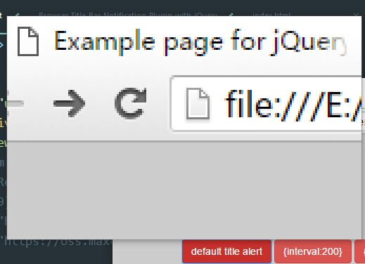 Browser Title Bar Notification Plugin with jQuery - Titlealert