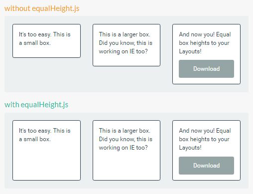 CSS Flexbox Style Equal Height Plugin For jQuery - equalHeight.js