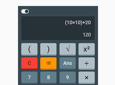 Simple online calculator using HTML and Javascript