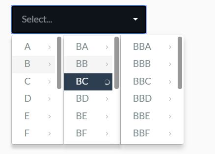 Dynamic Cascading Dropdown For Bootstrap - Cascader