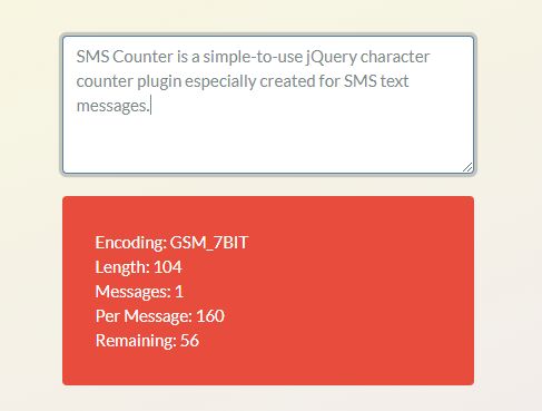 Message Character Count