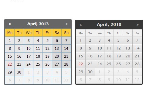 Compact and Highly Configurable jQuery Datepicker Plugin - Zebra_Datepicker