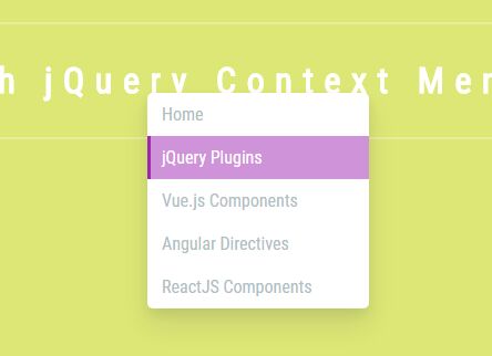 Stylish Context Menu With jQuery And CSS