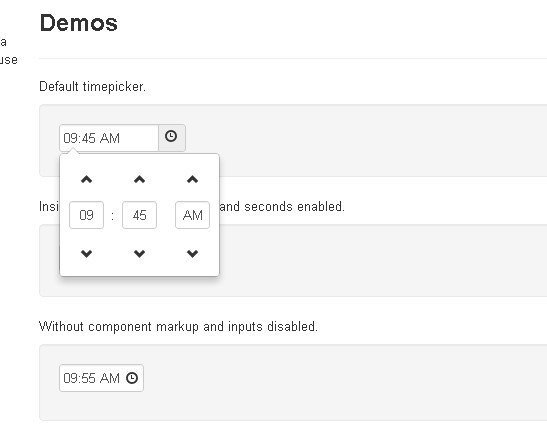 Cool Time Picker For Twitter Bootstrap