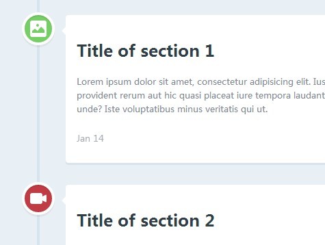 Create A Responsive & Animated Vertical Timeline with jQuery and CSS3