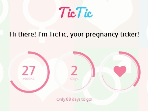 Create A Sweet Pregnancy Countdown Ticker with jQuery Tictic Plugin