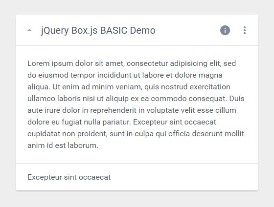Create Smooth Collapsible Boxes Using jQuery - Box.js