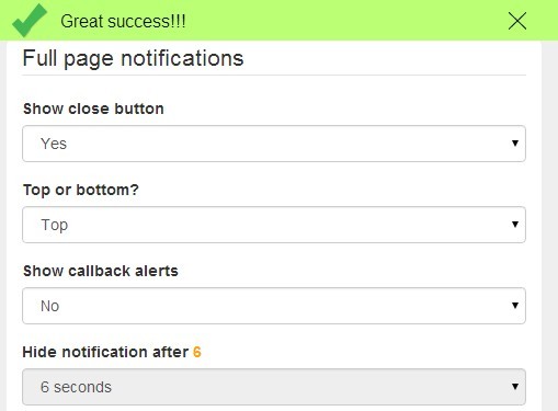 Create Stylish Animated Notification Bars with jQuery - Sudo Notify