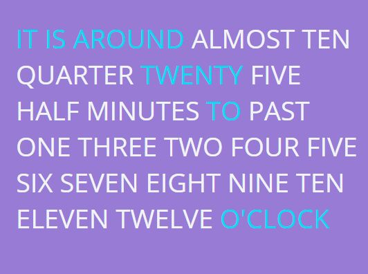 Creating A Minimal Text Clock Plugin With jQuery