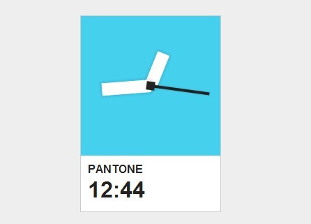 Creating A Pretty Pantone Clock with jQuery and CSS3