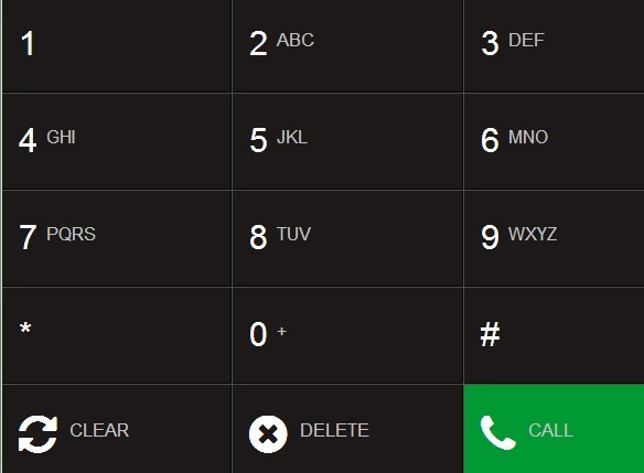 Creating A Responsive Phone Dial Pad with jQuery and CSS3 - dialpad