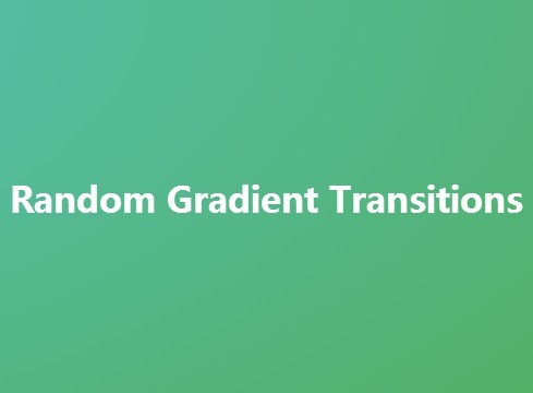 Creating Animated Background with Random Gradient Transitions using jQuery