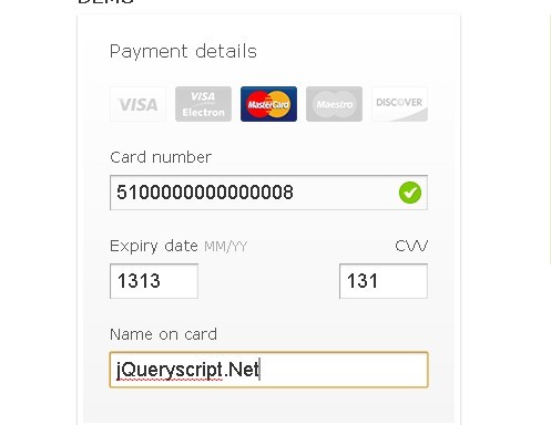 credit card validator jquery credit card validator jquery