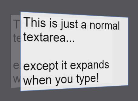 Cross platform Textarea Auto Grow Plugin For jQuery ExpandingTextareas - Download Cross-platform Textarea Auto Grow Plugin For jQuery - ExpandingTextareas