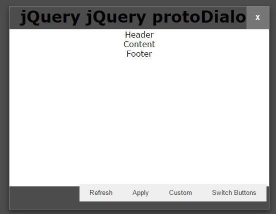 Custom Fullscreen Dialog Popup Plugin For jQuery - protoDialog